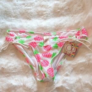 OP Pink and Green Bikini Bottoms